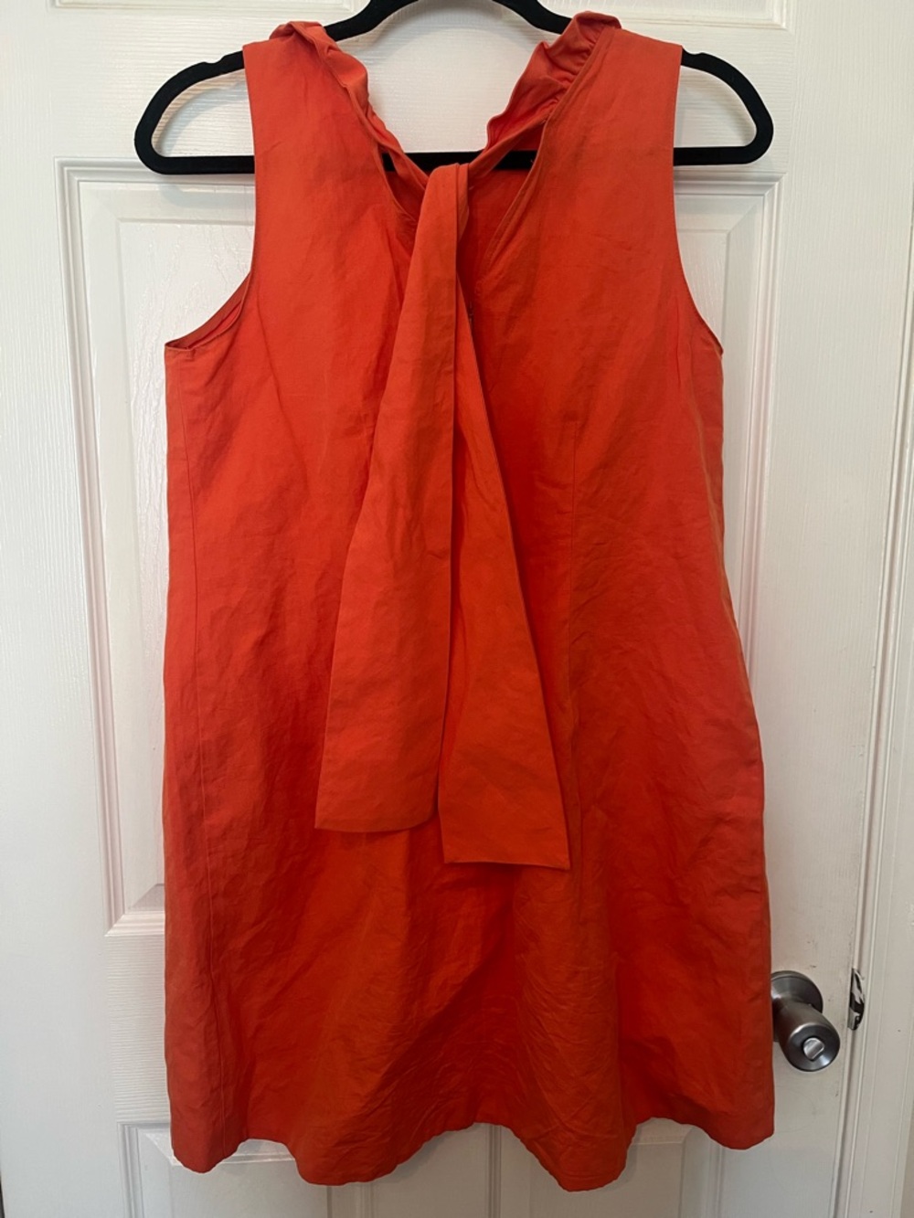 Tyler Boe Small Sleeveless Shift Dress - Vibrant Orange - Picture 3 of 5